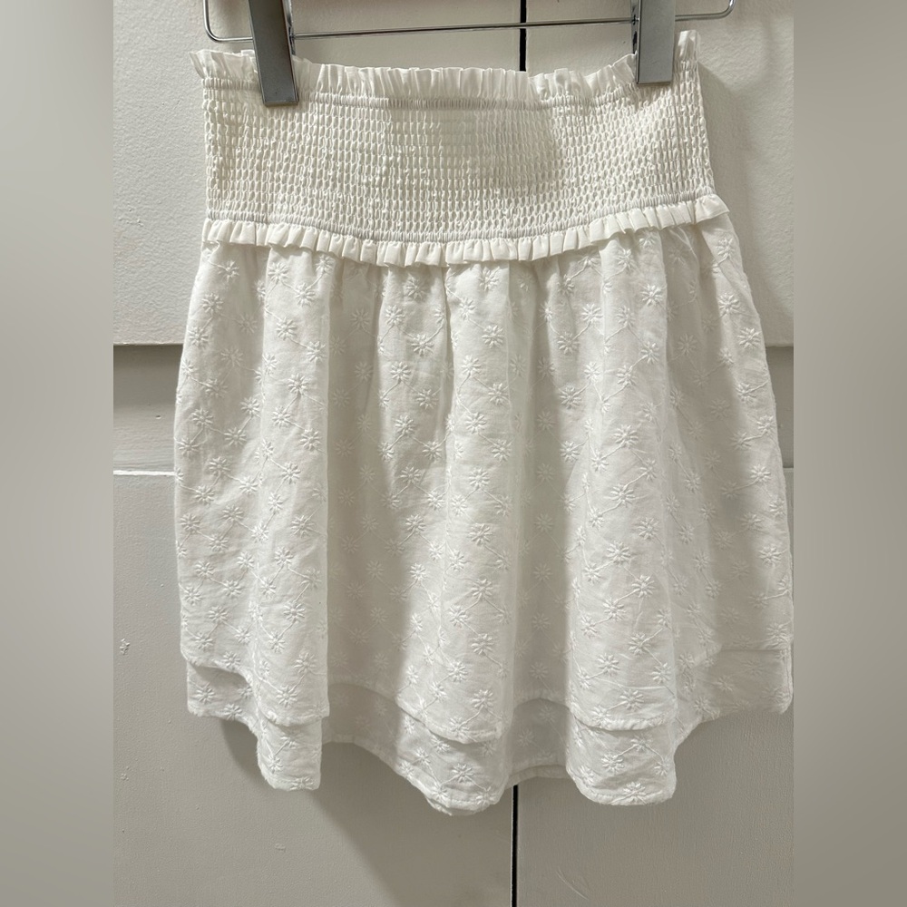 Rails White Textured Mini Skirt